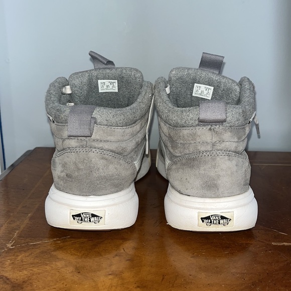 Vans UltraRange HI MTE Wool Frost Gray Suede Sneakers - Picture 3 of 4